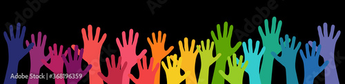 many people stretch their hands up