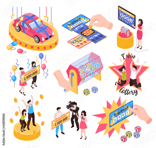 Winning Lottery Icon Set