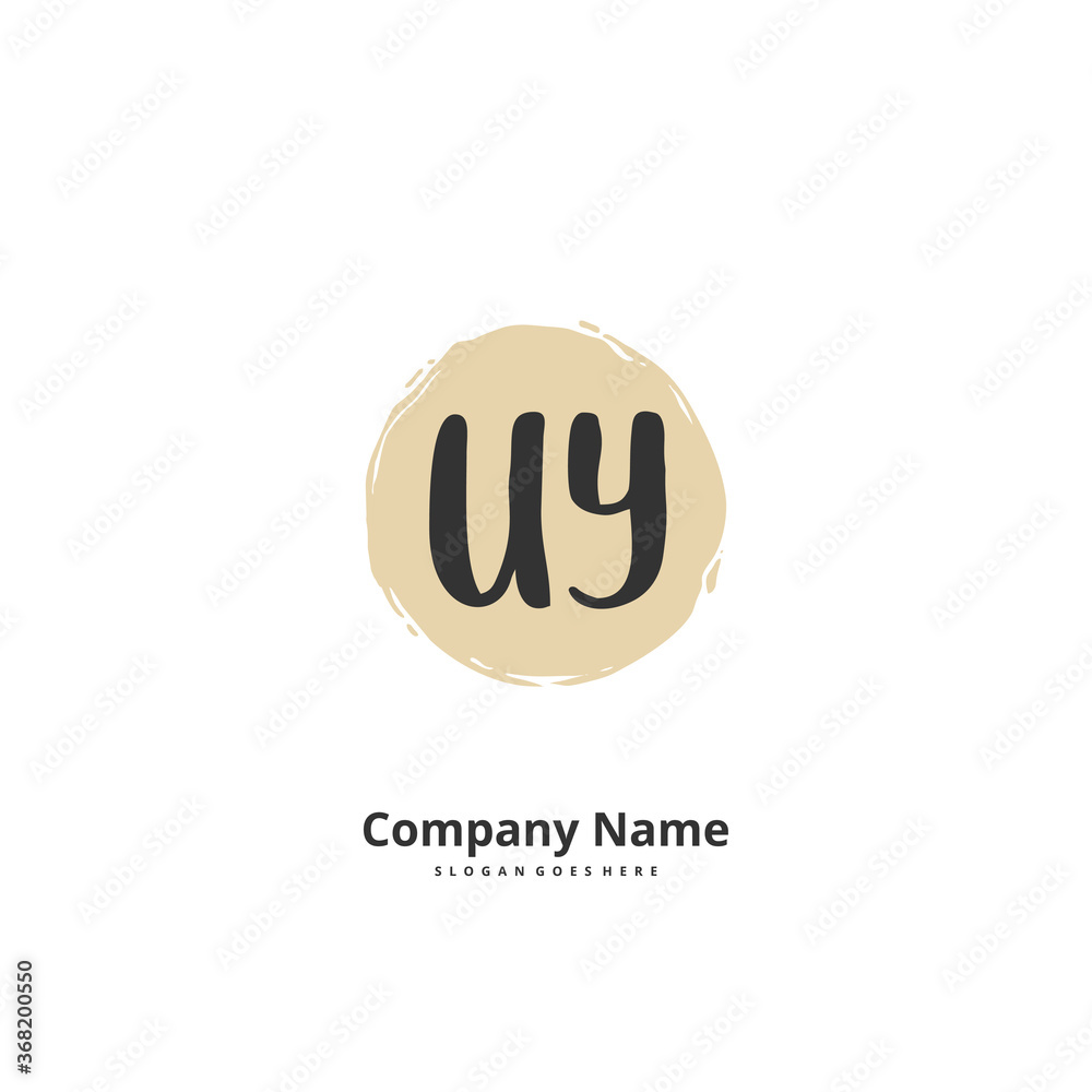 U Y UY Initial handwriting and signature logo design with circle. Beautiful design handwritten logo for fashion, team, wedding, luxury logo. U Y UY Initial handwriting and signature logo design with circle. Beautiful design handwritten logo for fashion, team, wedding, luxury logo.