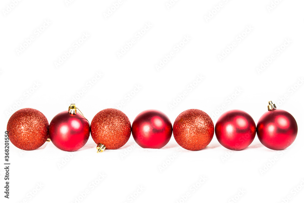 christmas card with christmas balls isolated on white background christmas card with christmas balls isolated on white background