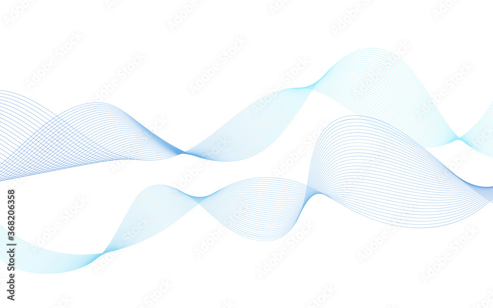 Blue color gradient lines fluid wave blend curve abstract background vector Blue color gradient lines fluid wave blend curve abstract background vector