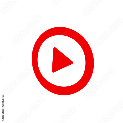 Free Download Play video icon vector. flat design best vector icon. Vector illustration. - GFXLoad
