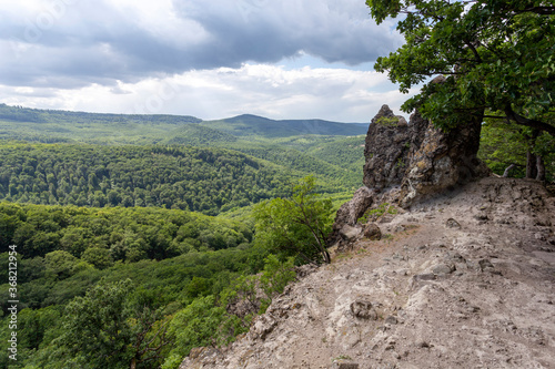 Photography Volcanic rocks (Vadallo-kovek) in the Pilis mountains
