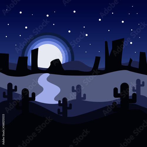 deserto notturno