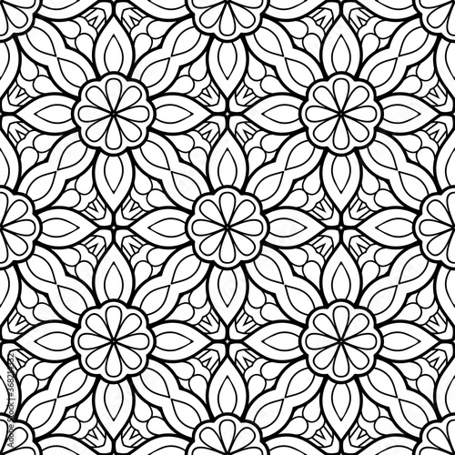 Seamless pattern. Vintage decorative elements