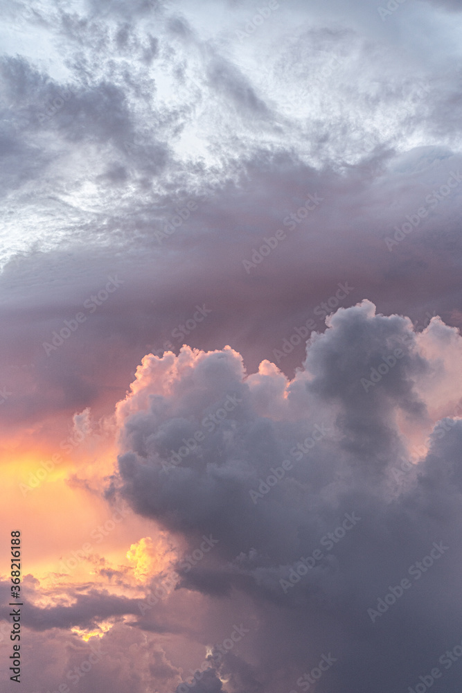 Fototapeta premium 入道雲・積乱雲・夏雲・夕焼け