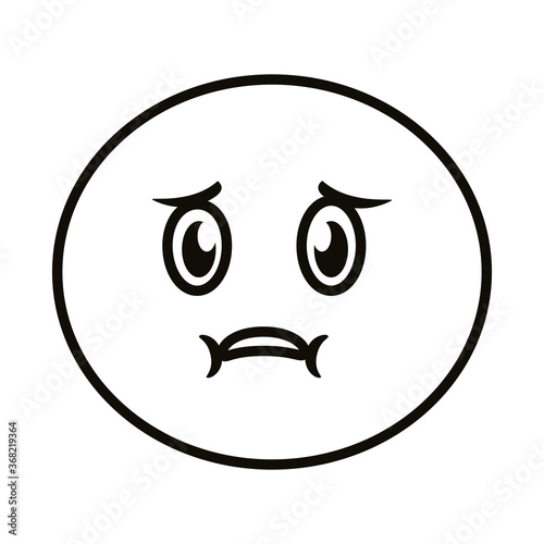 Sick Face Clipart Black And White