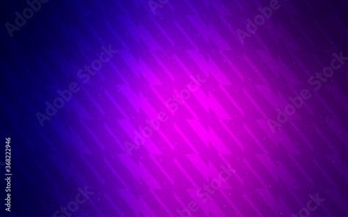 Dark Purple, Pink vector background with straight lines. Blurred decorative design in simple style with lines. Template for your beautiful backgrounds.