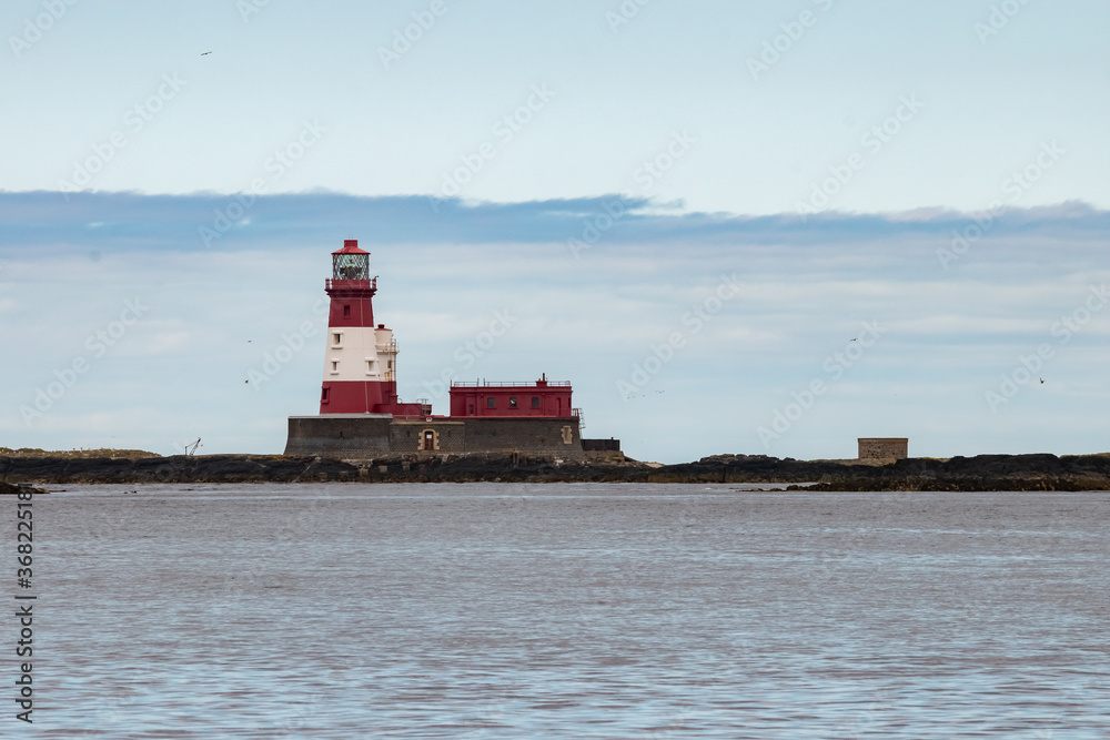 Island with lighthouse