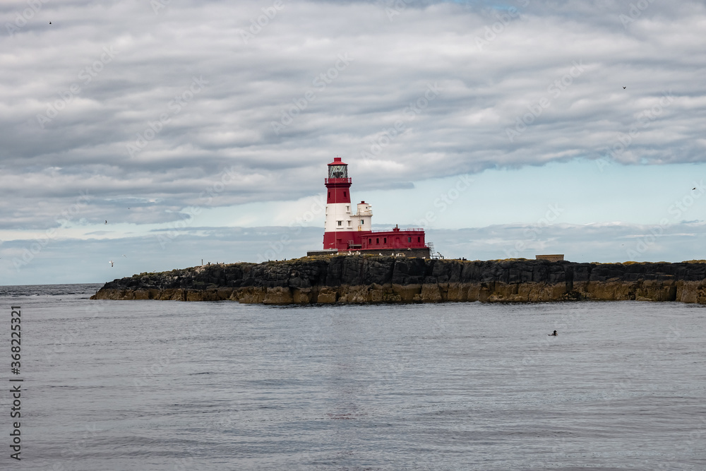 Island with lighthouse