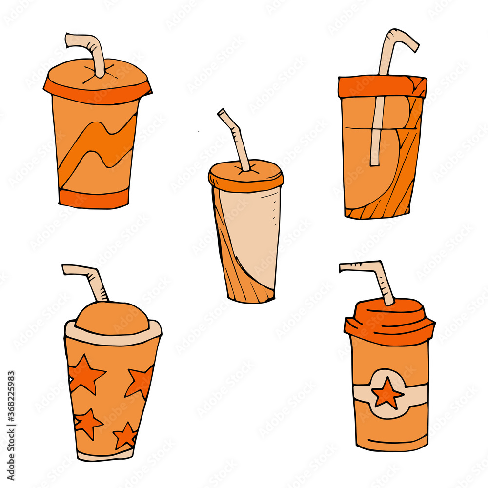 Drink Seamless Hand Drawn Style Drink Seamless Hand Drawn Style