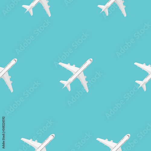 Repeatable air plane seamless patterns graphic background. Textile ornament texture wallpaper collection. Vector illustration design.