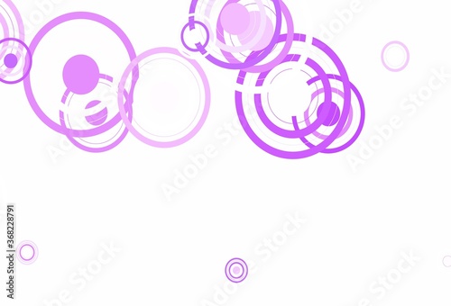 Light Purple vector texture with disks, lines.