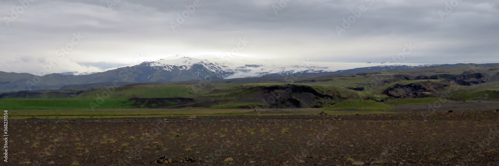 Iceland landscape with mountains