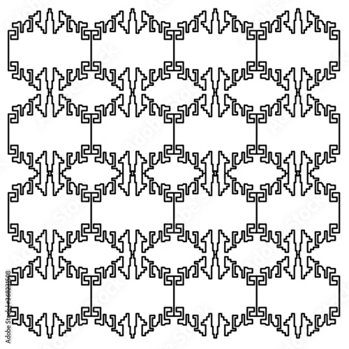 LUXURY DESIGN ORNAMENTS GEOMETRIC AZTECS PATTERN