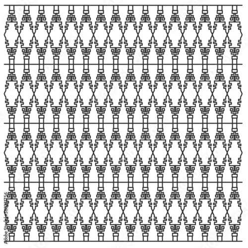 LUXURY DESIGN ORNAMENTS GEOMETRIC AZTECS PATTERN