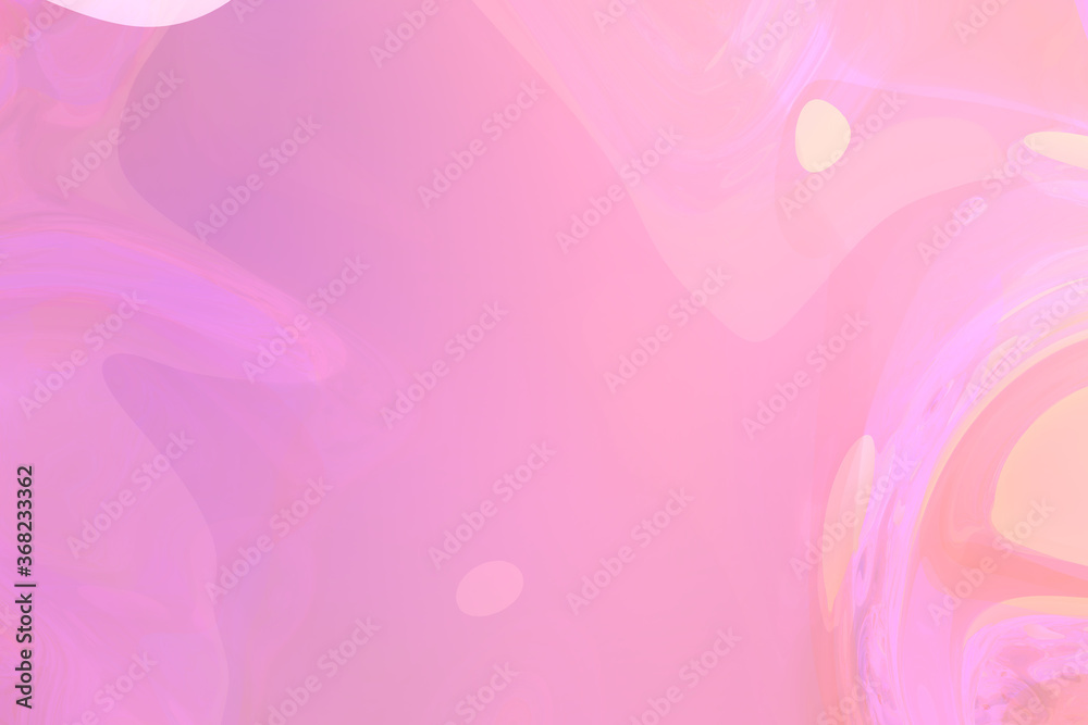 gentle abstract background image, pink 3D illustration - backdrop of smooth shiny surface that looks like slime - background design template