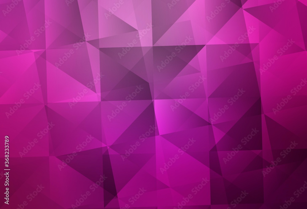 Light Pink vector gradient triangles template.
