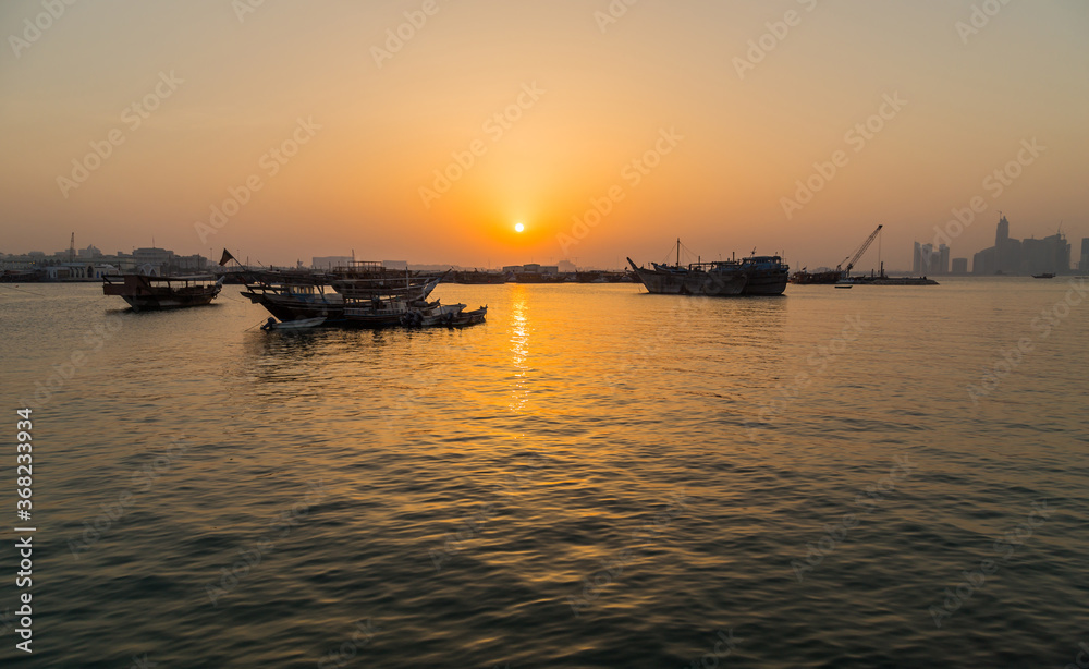 Traditional Dhows boats