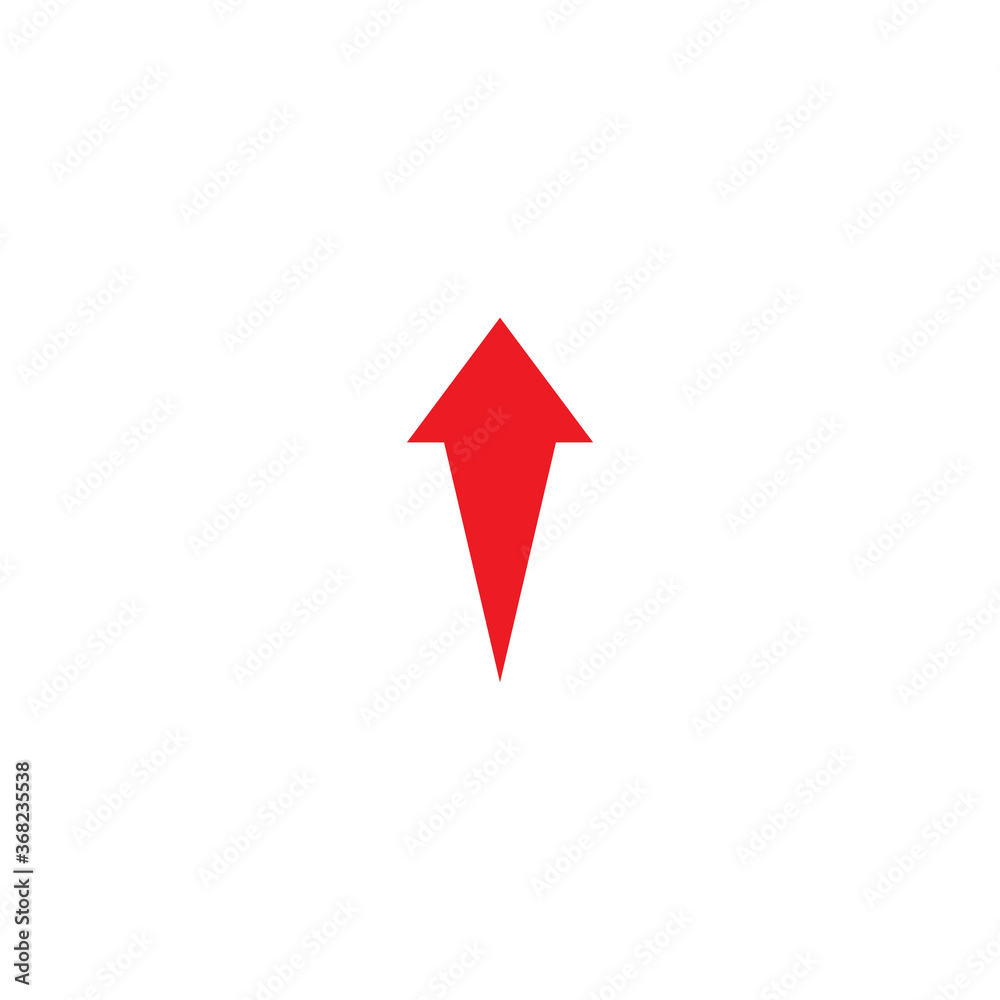 red arrow up icon. Forward, growth sign. Isolated on white. Upload icon. red arrow up icon. Forward, growth sign. Isolated on white. Upload icon.