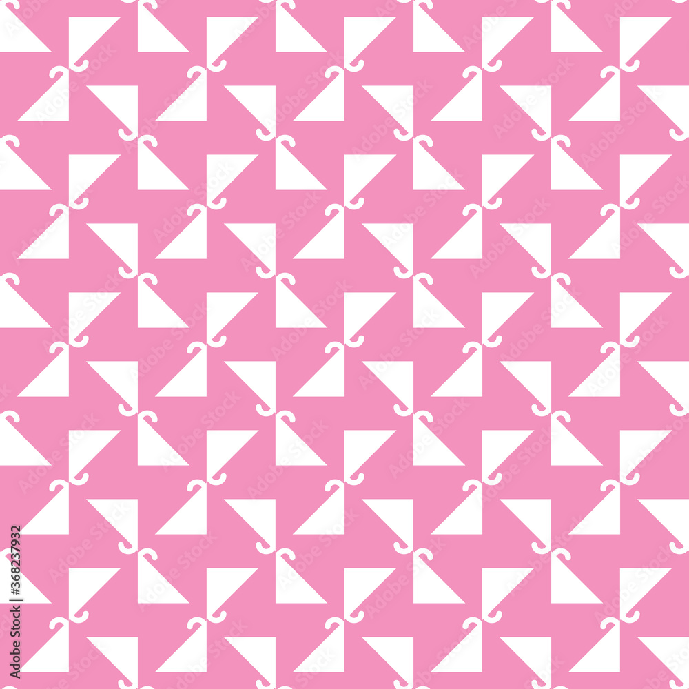 Vector seamless pattern texture background with geometric shapes, colored in pink, white colors. Vector seamless pattern texture background with geometric shapes, colored in pink, white colors.