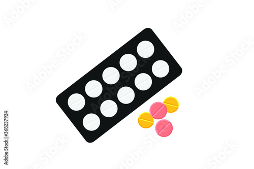 medicine icon. drug icon vector. pill icon