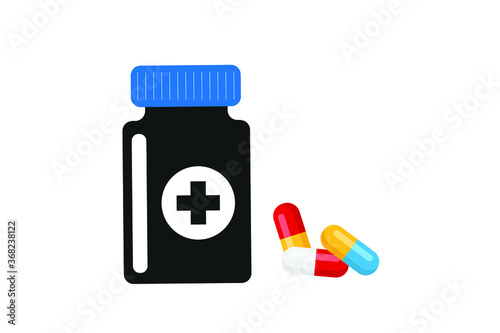 medicine icon. drug icon vector