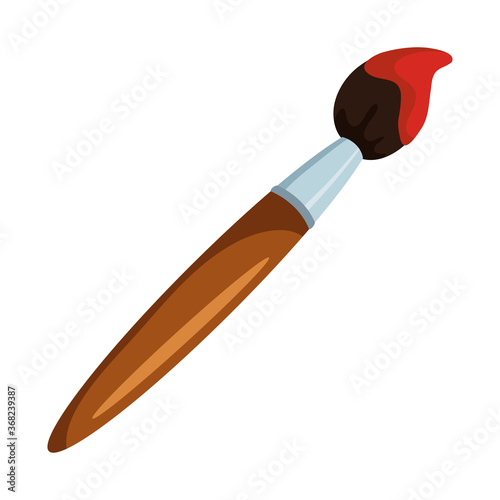 paint brush tool isolated icon