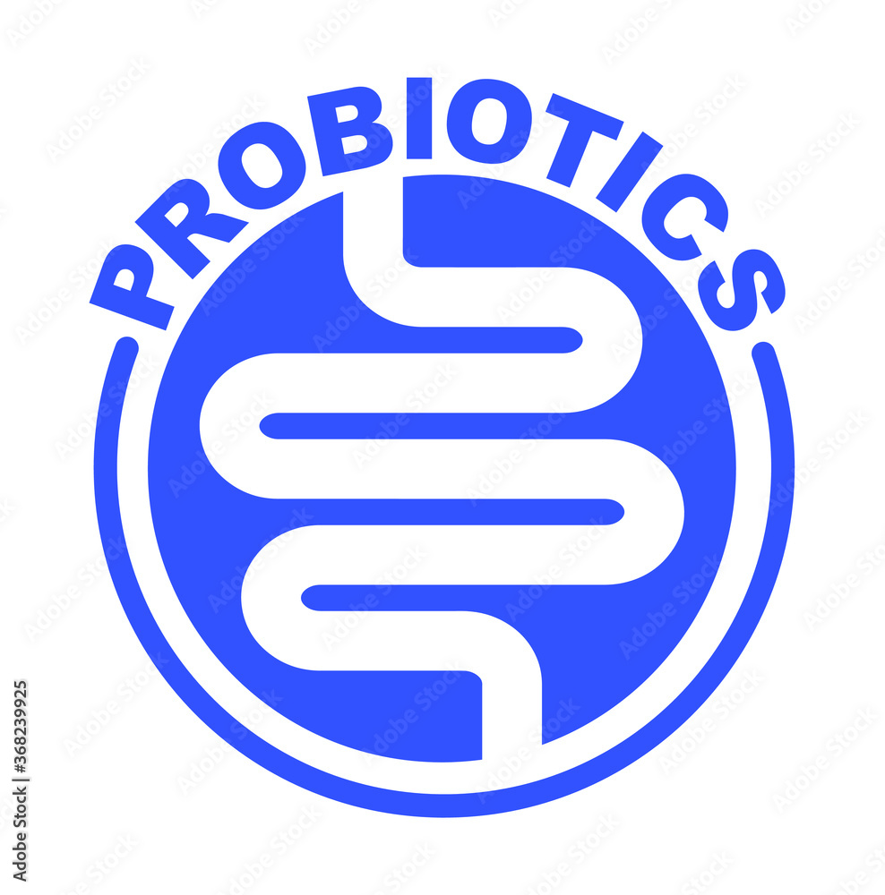 Probiotics text background. Micro probiotic microorganism Probiotics text background. Micro probiotic microorganism