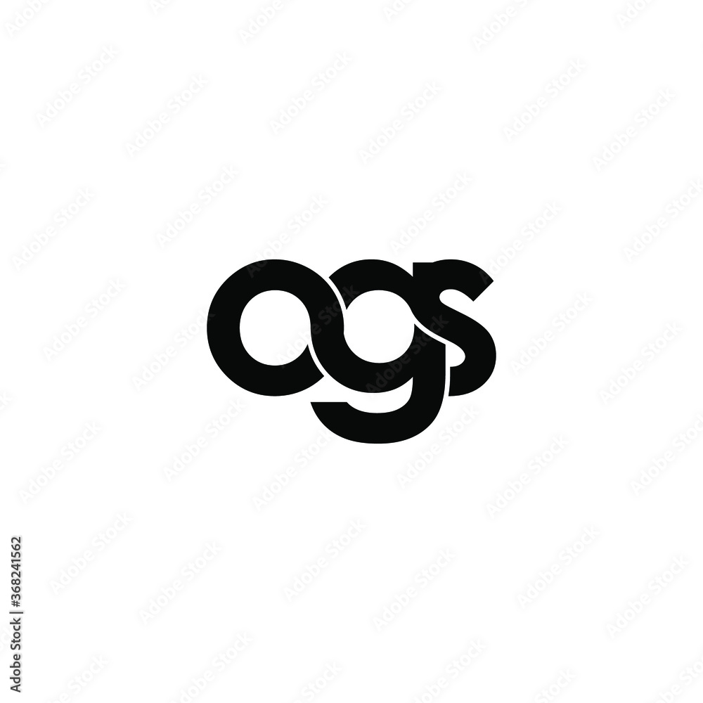 ogs letter original monogram logo design ogs letter original monogram logo design