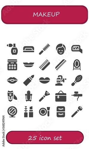 makeup icon set