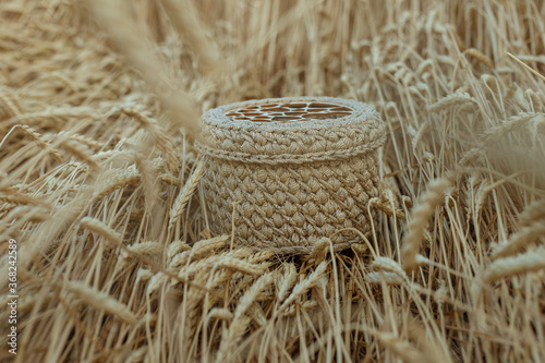 basket of wheat ears