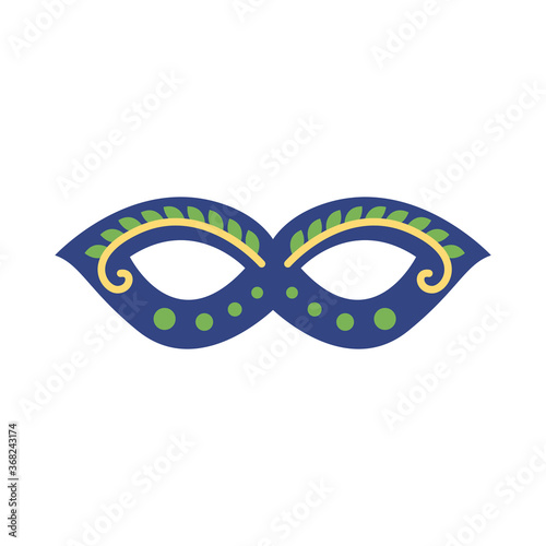 carnival mask flat style icon