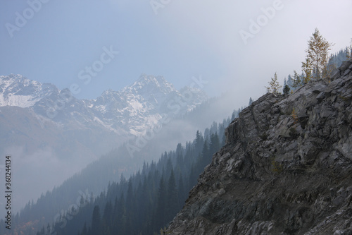 Autumn mountain landscape. Kazakhstan