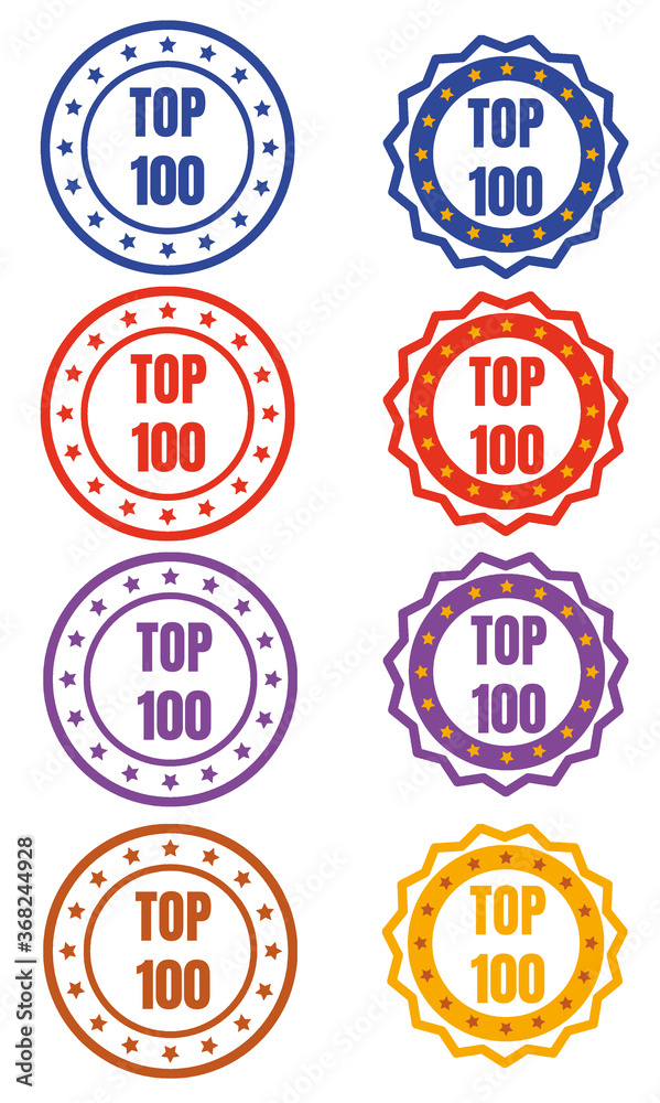 Top 100 Banner, Abzeichen Top 100 Banner, Abzeichen