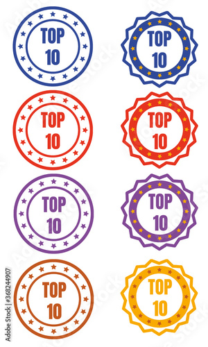 Top 10 Banner, Abzeichen