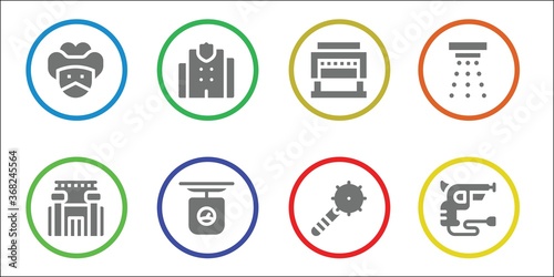 Modern Simple Set of crime Vector filled Icons