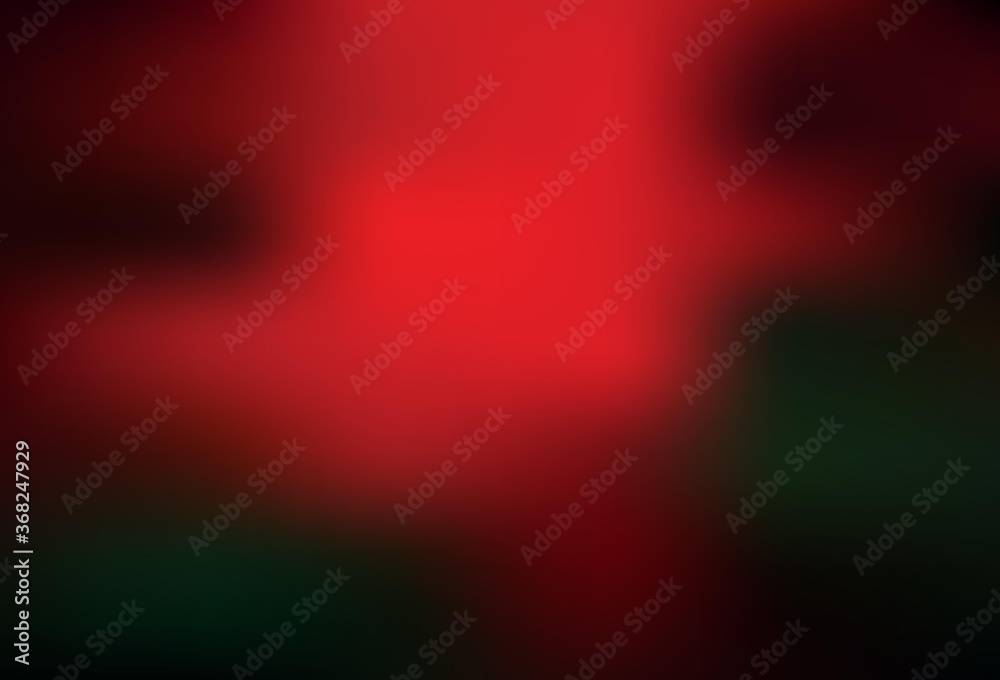 Dark Green, Red vector blurred bright texture. Dark Green, Red vector blurred bright texture.