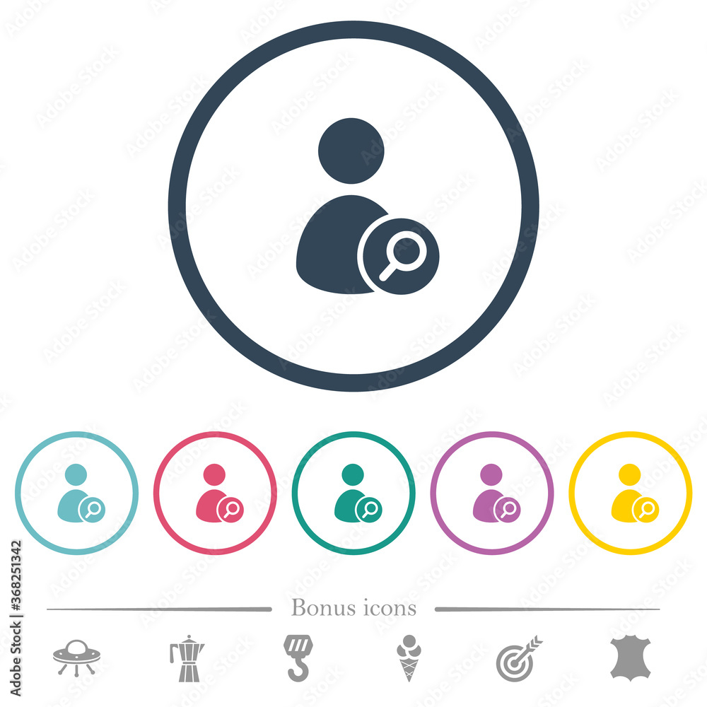 Search user flat color icons in round outlines Search user flat color icons in round outlines