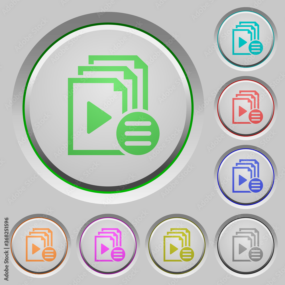 Playlist options push buttons Playlist options push buttons