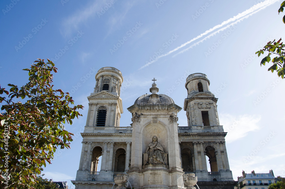 Obraz premium Eglise Saint-Sulpice Church in Paris