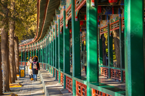 The Long Corridor is a covered walkway in the Summer Palace in Beijing  First erected in the middle of the 18th century, it is famous for its length (728 m) © coward_lion