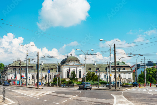 Photography BRATISLAVA, SLOVAKIA - June 27, 2018: Street view of downtown in Bratislava, Slo