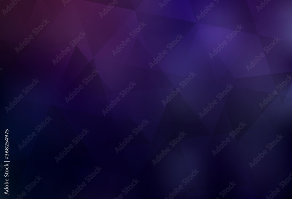 Dark Purple vector triangle mosaic template. Dark Purple vector triangle mosaic template.