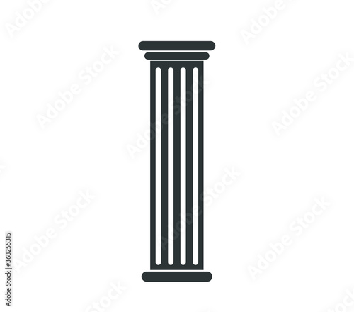 Ancient column vector design.  Ancient pillar icon. 