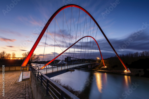 Der Nordsternpark in Gelsenkirchen - Doppelbogenbrücke © Darius Böhm