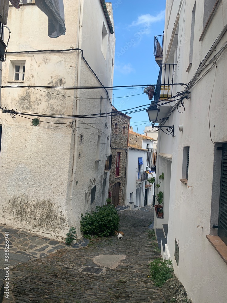 Fototapeta premium narrow street in Spanish Village