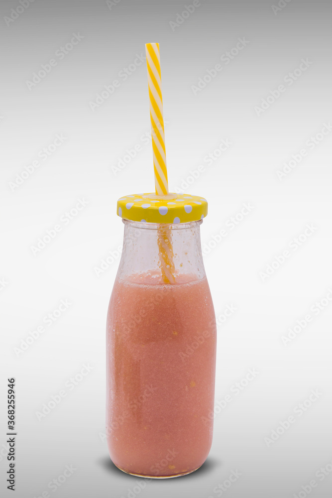 Glass of guava juice. Tropical fruit. Glass of guava juice. Tropical fruit.