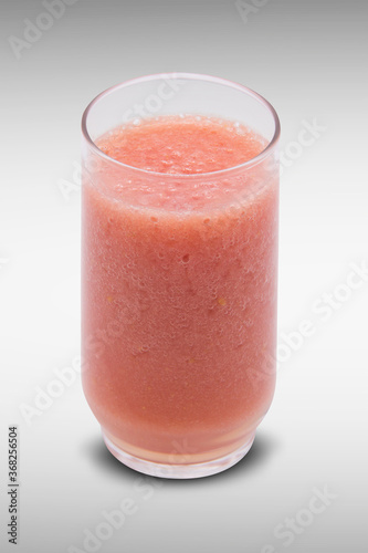 Glass of guava juice. Tropical fruit.