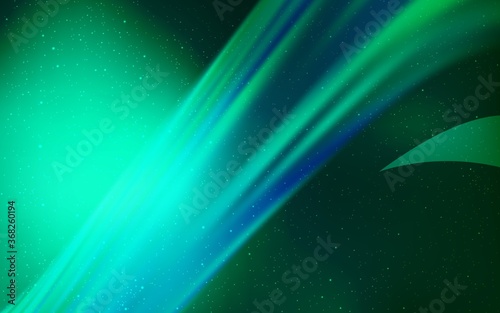 Light Green vector background with astronomical stars. Shining colored illustration with bright astronomical stars. Smart design for your business advert.